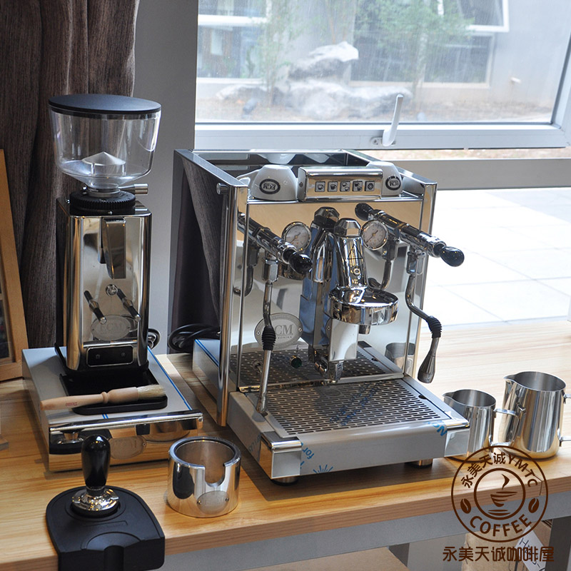 德国ECM-ELEKTRONIKA单头电控家用半自动意式咖啡机不锈钢机身