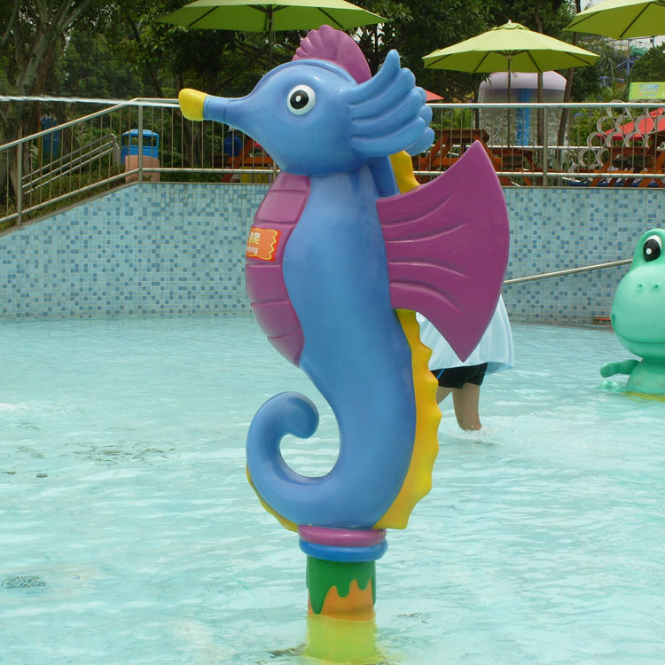 卡通水上喷水小品儿童水上游乐园戏水小品水上乐园海马喷水