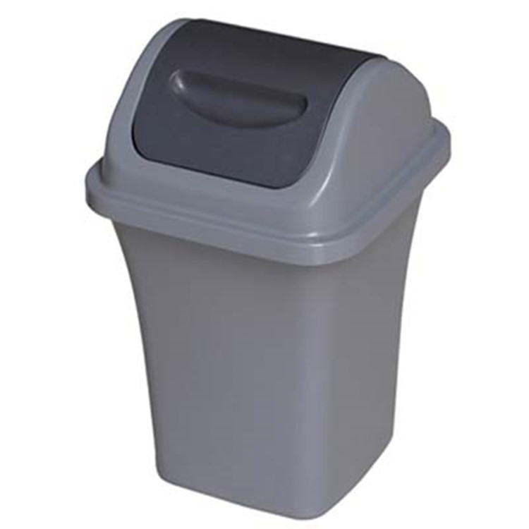 深圳厂家直供 塑料环保垃圾桶 弹盖垃圾桶 方形塑料垃圾桶