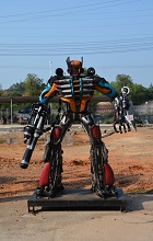 厂家直销2.5米震荡波机器人 大型变形金刚机器人模型出租出售