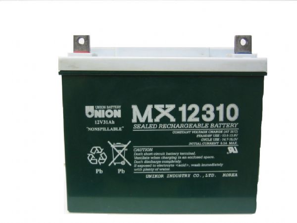 UNION阀控式铅酸蓄电池MX122000韩国友联12V200AH太阳能用