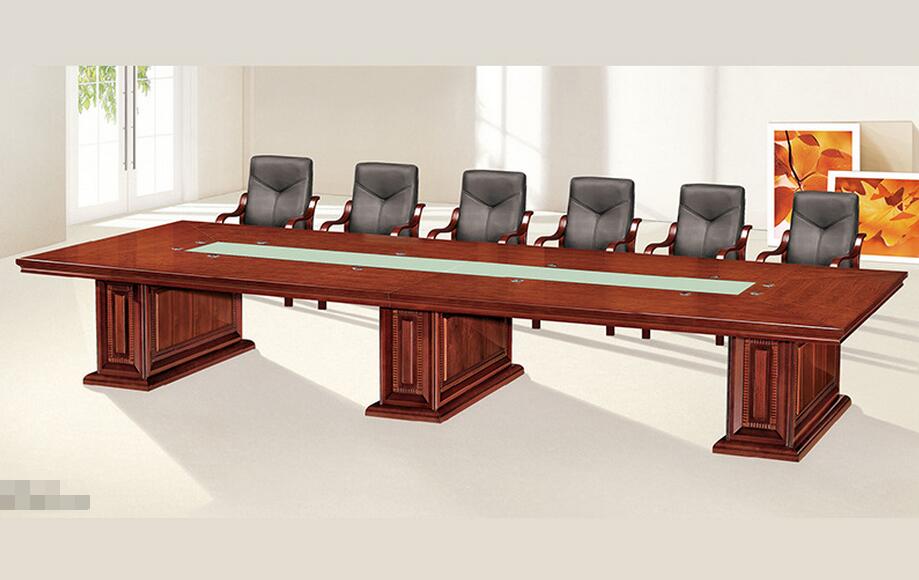 定做合肥油漆实木会议桌 大尺寸会议桌