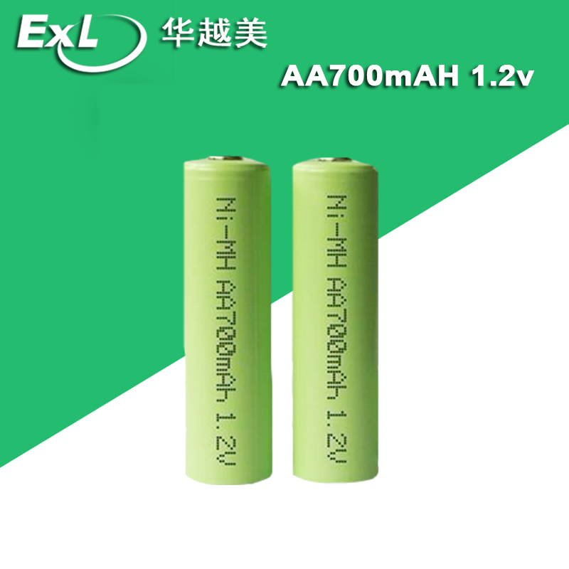 华越美电池工厂经销批发A品 AA700mAh 1.2V防盗器**5号镍氢充电电池