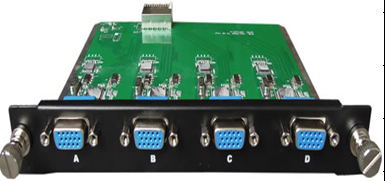 4路VGA信号输入板卡 一卡四路 混合插卡矩阵切换器 专业矩阵板卡