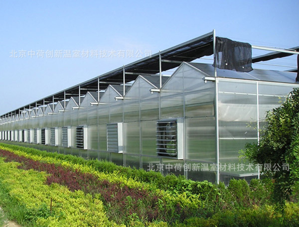 北京中荷创新玻璃温室 PC板高端大棚