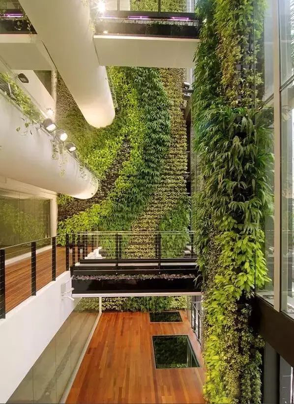 开阳仿真植物屏风安顺生态植物墙工程 壁挂花盆设计