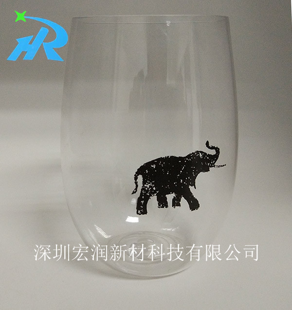 供应塑料酒杯，PET塑料印刷酒杯