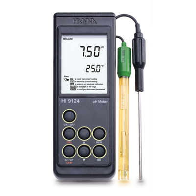 HI9125防水型便携式pH/ ORP/°C测定仪