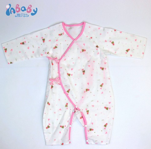 朋鸿雅贝比新生儿纯棉纱布哈衣的设计原理，一切为了给宝宝更多的关爱