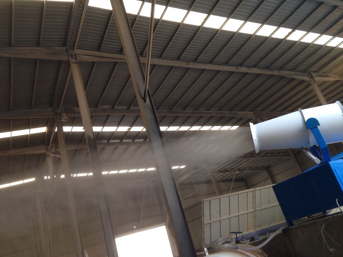 山东淄博垃圾处理厂除尘喷雾机升级产品