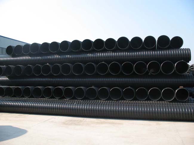 HDPE钢带增强螺旋波纹管 排污管批发