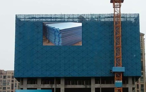 北京客户爬架网安装图