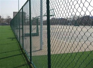重庆厂家批发体育场围网 PVC涂塑勾花网 绿色菱形3米高园林护栏网