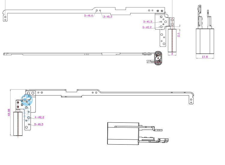 高寿命笔记本阻尼转轴厂家SC-607-1|联想笔记本屏轴阻尼支架