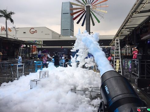 杭州喷射泡沫机夏季跑步欢迎仪式道具出租