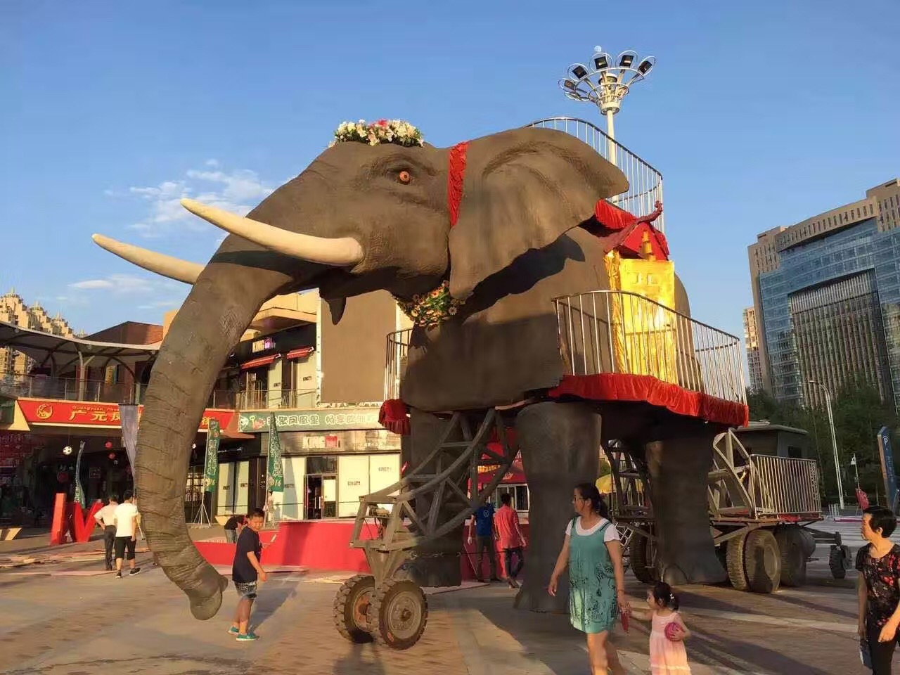 黄骅机械大象展览租赁|机械大象出租厂家