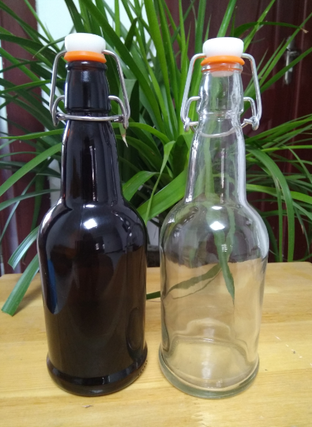 饮料瓶大口果汁瓶蓝莓汁瓶果醋瓶大口玻璃瓶