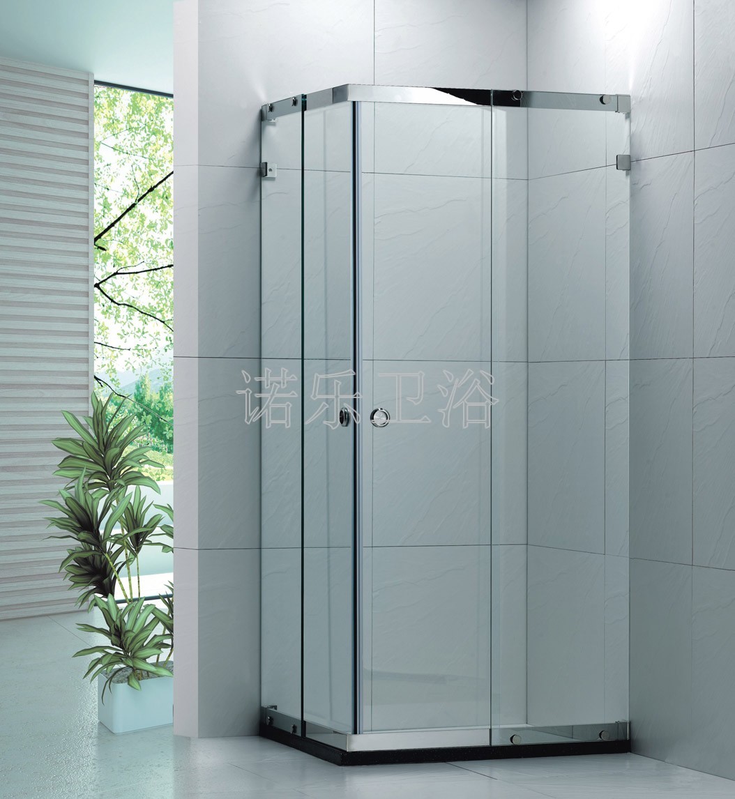 批发淋浴房　工程淋浴房不锈钢方形对角趟门　酒店淋浴房