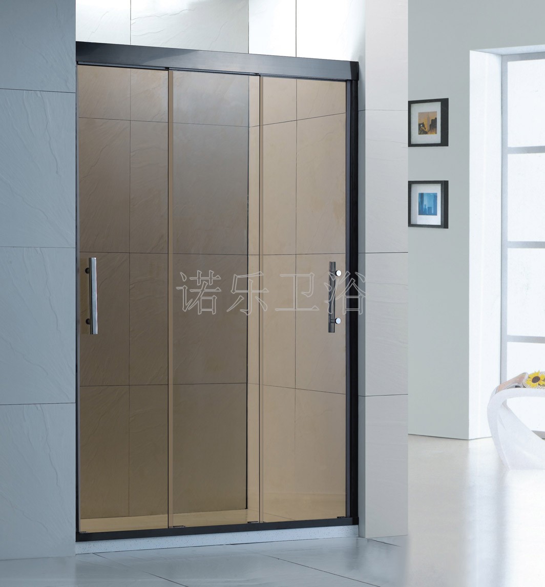 佛山诺乐淋浴房厂家供应淋浴房R-013非标定做简易淋浴房门防爆钢化玻璃