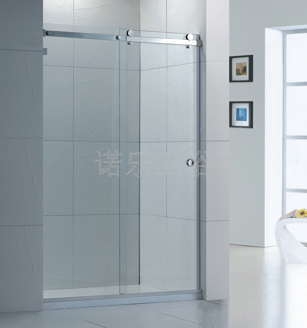 一字形淋浴房隔断定制玻璃沐浴房浴室卫生间开门式隔断玻璃门浴屏