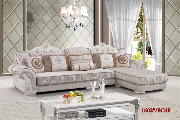 明欣沙发厂直供欧式组合沙发 田园布艺沙发 休闲布艺沙发
