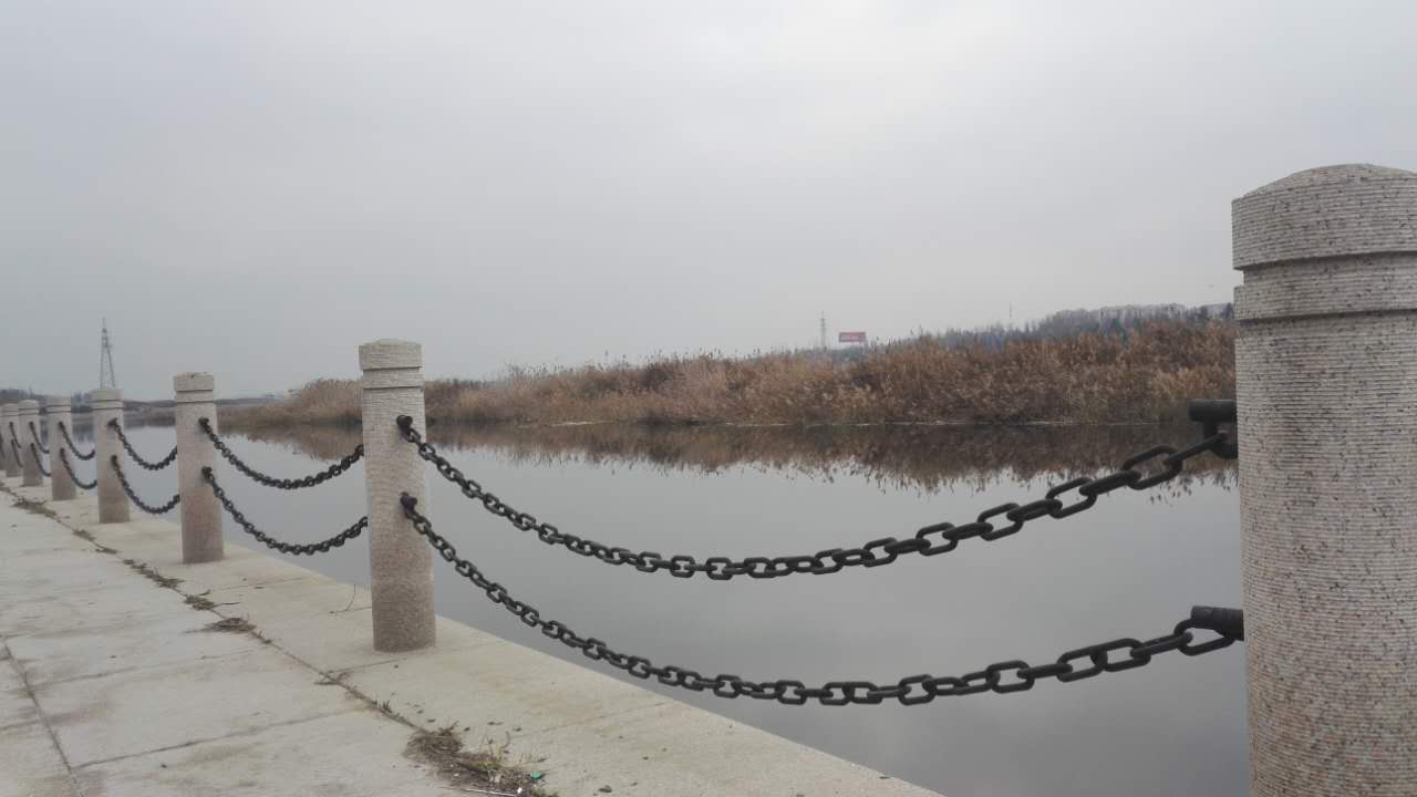 景观不锈钢链，景区防护链，河道防护铁链，河岸防护链