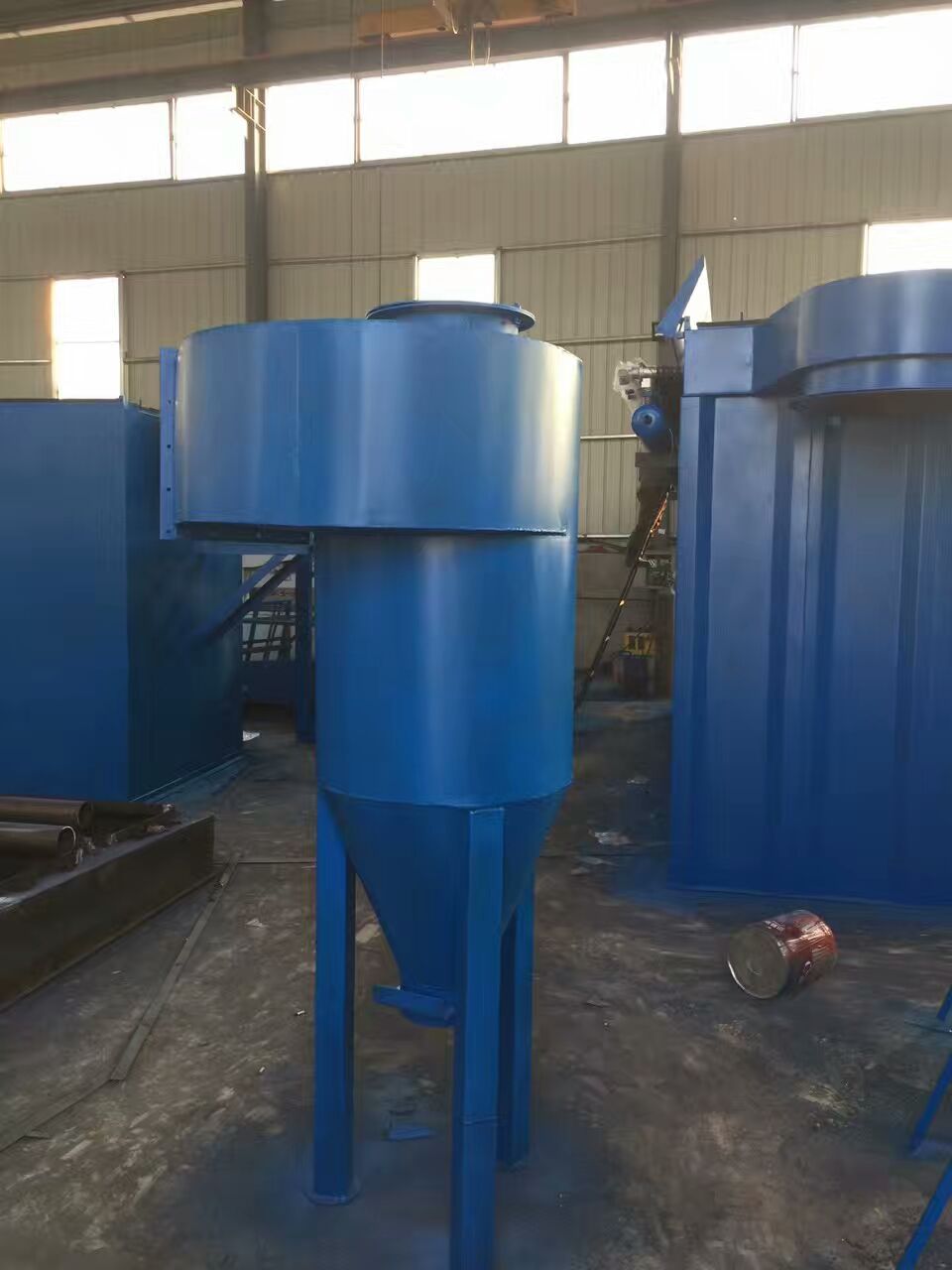 四海除尘器-小型锅炉单管式旋风除尘器工作原理 泊头市蓝科环保设备厂
