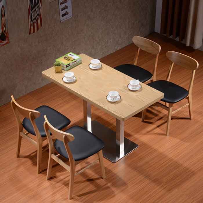 美式仿木餐桌椅复古铁艺会议电脑办公桌做旧休闲餐厅桌子组合家具
