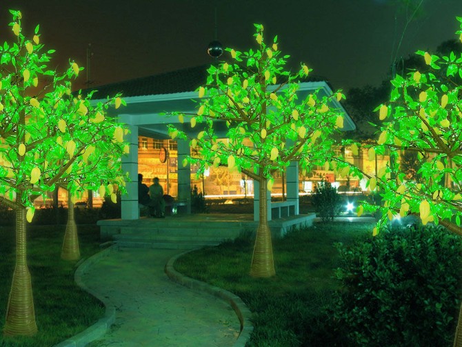供应 LED树灯樱花树仿真树苹果树灯海灯光节灯具