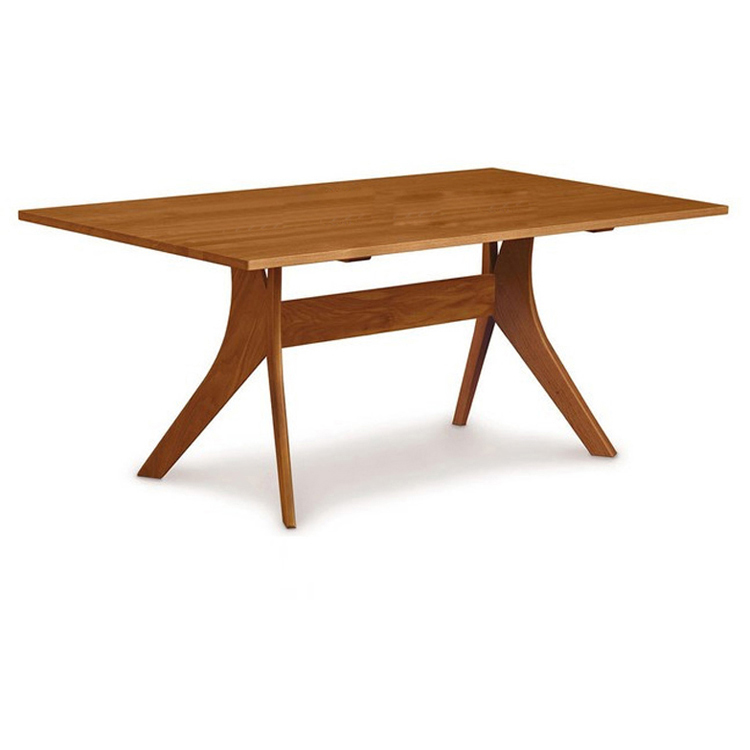 四人实木餐桌复古原木长方形餐桌西餐厅桌椅定制厂家众美德