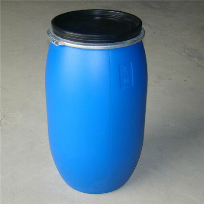 蓝色大口160公斤塑料桶，160L化工塑料桶敞口法兰包箍桶