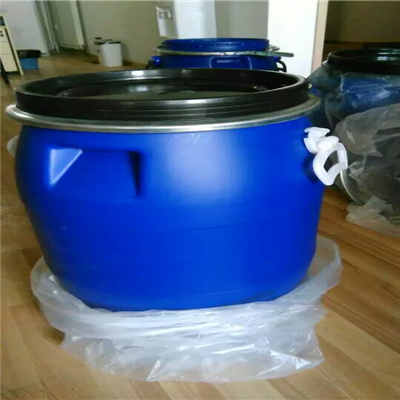 高密度聚乙烯50升化工桶可堆码运输50公斤蓝色塑料桶厂家