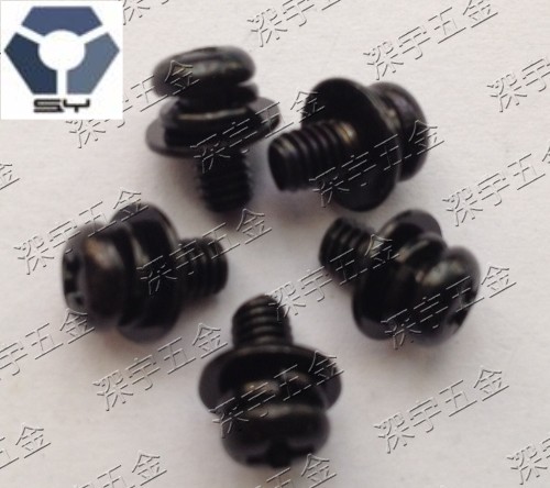 304黑色不锈钢组合螺丝GB9074.8套装螺丝/M2.5/M3/M4LED黑锌螺丝，高盐雾螺丝，耐腐蚀螺丝