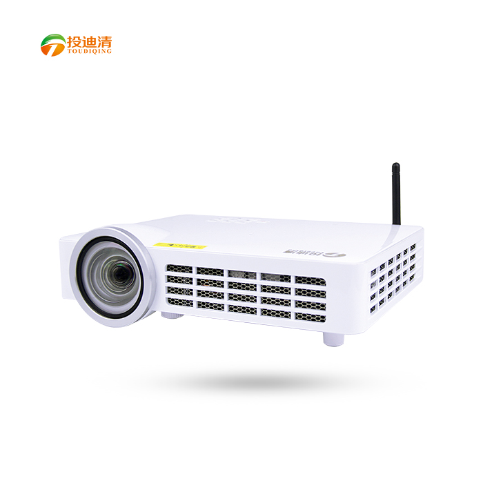 投迪清TDQ-9投影仪家用高清投影机1080p商务办公3d微型便携wifi