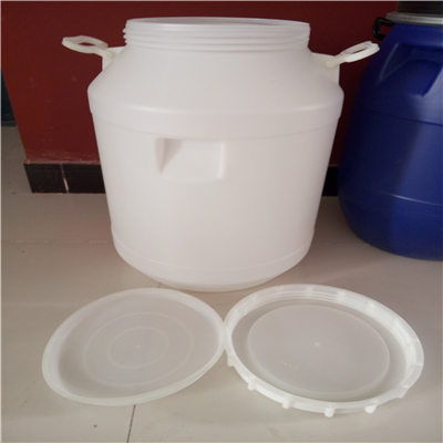 全新料50公斤食品包装桶50升白色蓝色圆桶方形塑料桶生产厂家