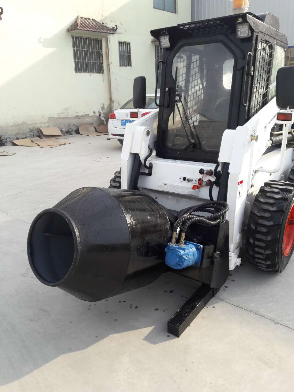 徐州艾迪尔厂家直销水泥搅拌器 装载机铲斗搅拌器 铲车搅拌水泥