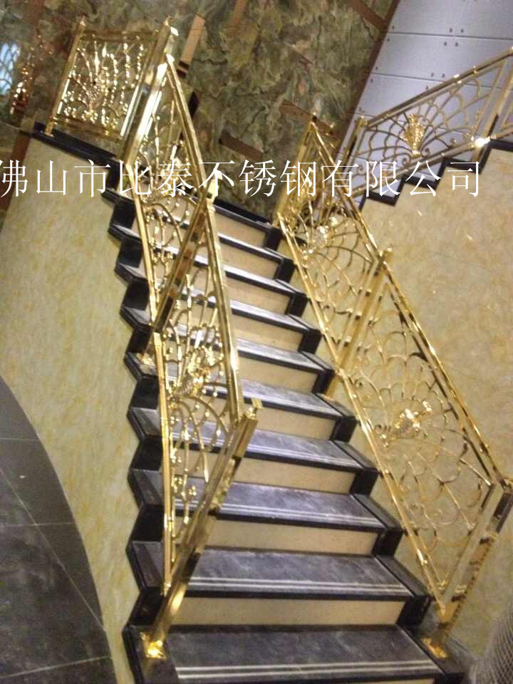 不锈钢楼梯扶手 客厅铁艺装饰楼梯扶手 酒店装饰铝合金楼梯扶手量大从优