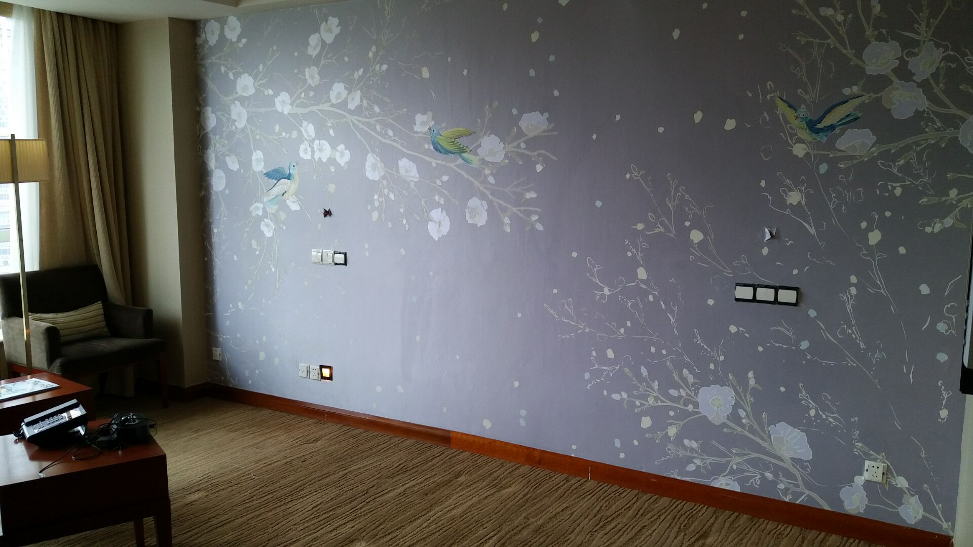 酒店房间壁画/宾馆房间壁画/姿彩壁画