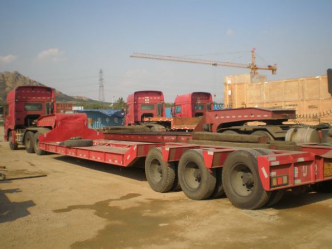 大件**限特种货拖运大件框架青岛港进出口车队集装箱陆运拖车业务