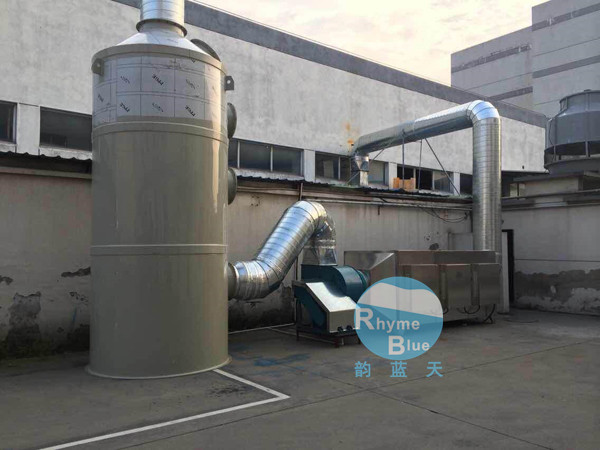 韵蓝环保厂家直销废气处理喷淋塔和活性炭吸附设备