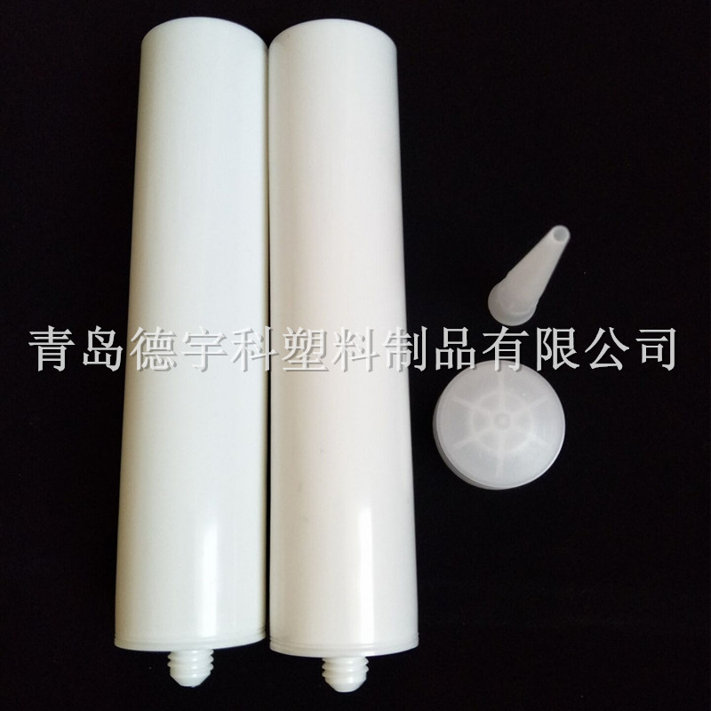 300ml优质玻璃胶管 白色空胶筒 美缝剂施工胶瓶 直销枣庄