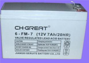 格瑞特蓄電池6-FM-7 12V7AH參數及規格