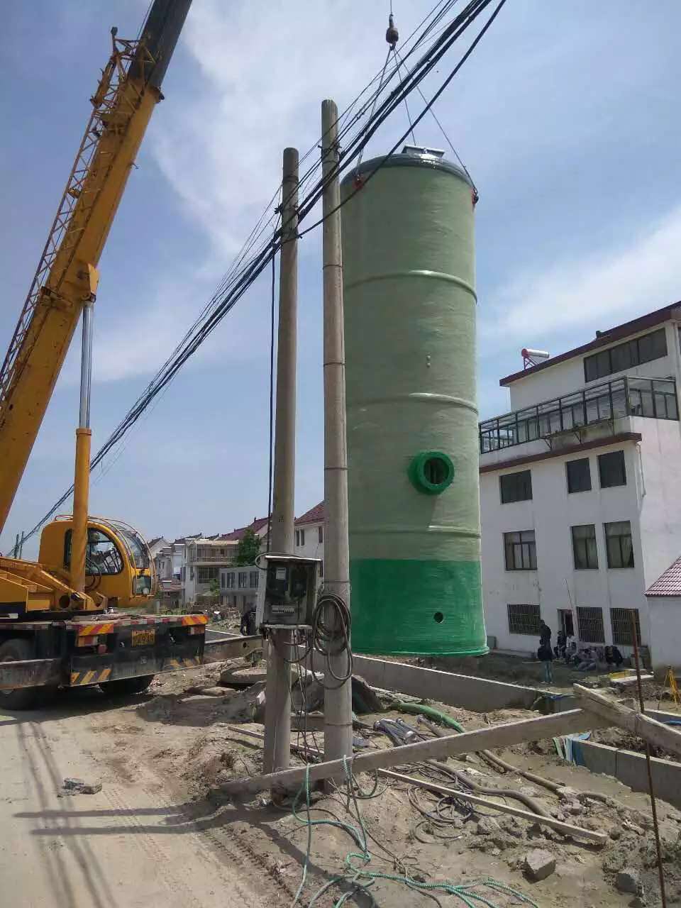 一体化预制污水提升泵站 雨水提升泵站 玻璃钢缠绕泵站