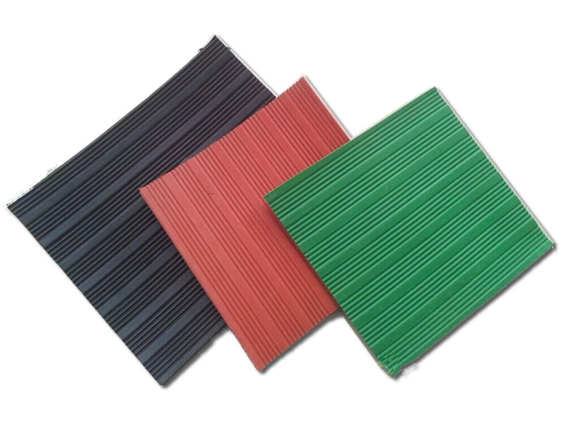 5KV绝缘胶垫厚度：3mm 比重：5.8KG/m2 颜色：红，绿，黑