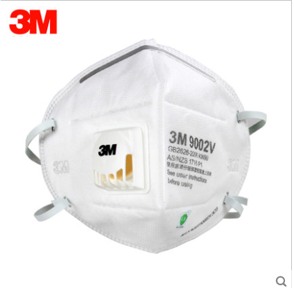 3M 9322防护口罩 PM2.5雾霾 防粉尘二手烟防护 N95防尘口罩 带呼吸阀 头带不勒耳