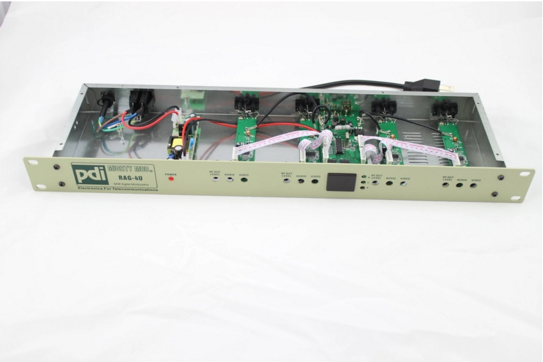 有线电视四路调制器PDI RAG-4U 四路隔频捷变频调制器 四合一变频
