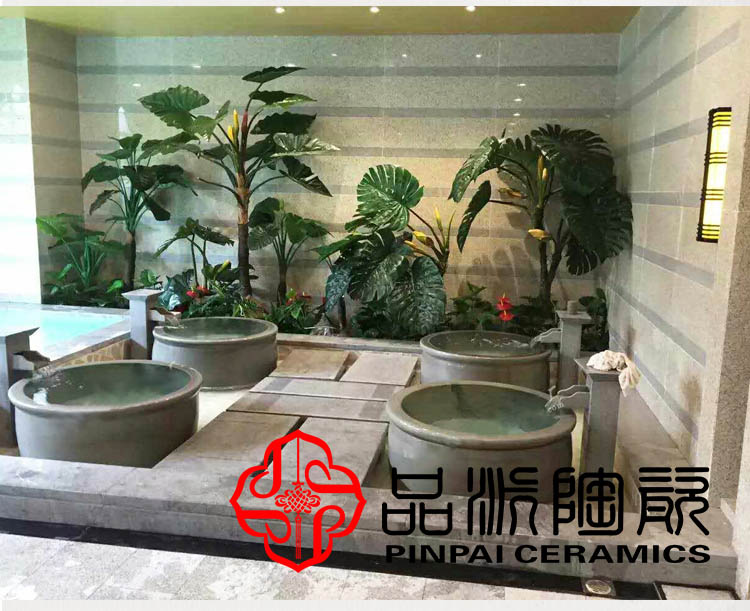 日韩式浴场浴缸 供应各种陶瓷洗澡缸 温泉流水缸