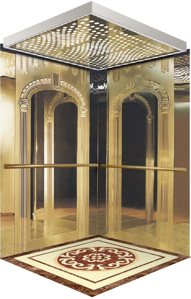 菱伴直供豪华电梯轿厢装饰 乘客电梯装潢 电梯装饰