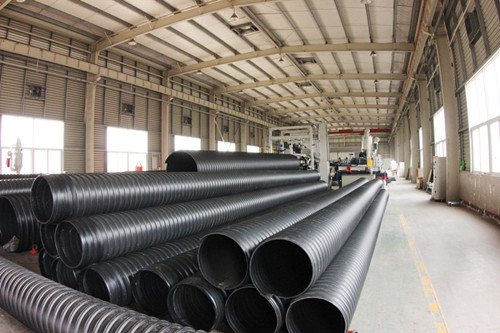 钢带增强聚乙烯pe管材螺旋波纹管与同类产品性价比排水排污地埋管
