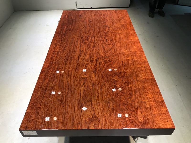 巴花原木茶桌纯实木餐桌整版无拼接茶台书桌红木画案私人办公桌